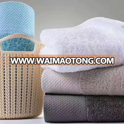 manufacturer custom embroidery logo extra soft  egyptian bath towels set  450gsm 700 gsm